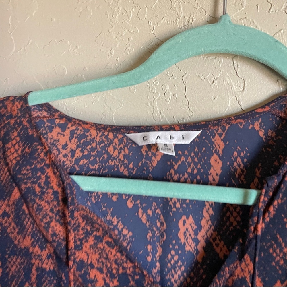 Cabi #101 Border Wrap Blouse In Python - image 7